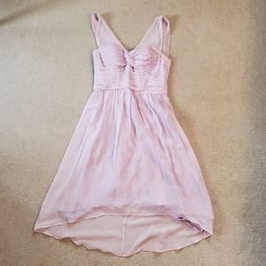 David's Bridal Lilac Bridesmaid Dress